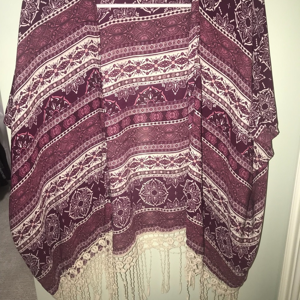Never worn fringe cardigan